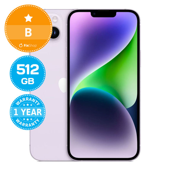 Apple iPhone 14 Plus Purple 512GB B Obnovljeno