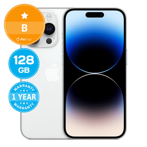 Apple iPhone 14 Pro Silver 128GB B Obnovljeno