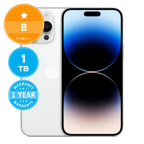 Apple iPhone 14 Pro Max Silver 1TB B Obnovljeno