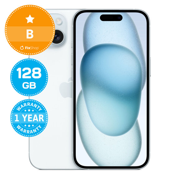 Apple iPhone 15 Blue 128GB B Obnovljeno