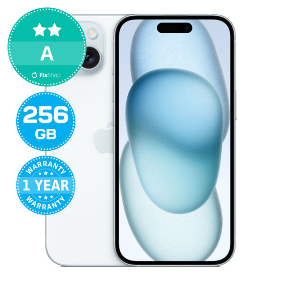 Apple iPhone 15 Blue 256GB A Obnovljeno