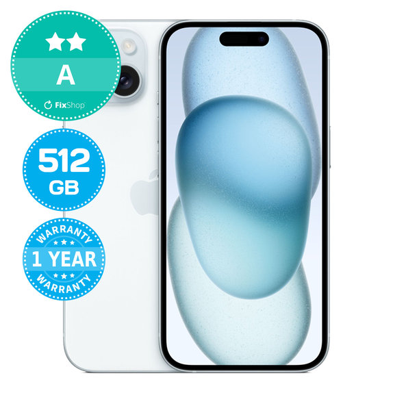 Apple iPhone 15 Blue 512GB A Obnovljeno