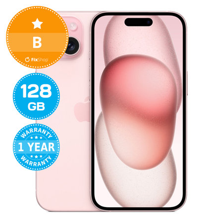 Apple iPhone 15 Pink 128GB B Obnovljeno