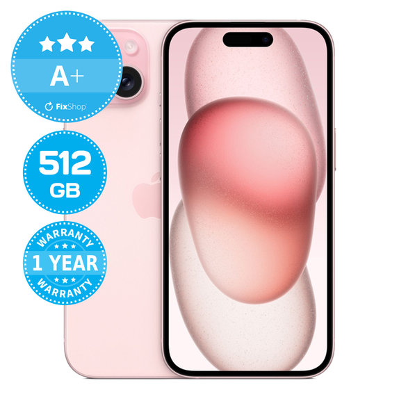 Apple iPhone 15 Pink 512GB A+ Obnovljeno