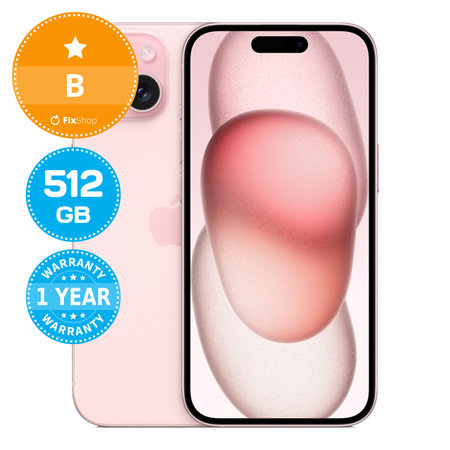 Apple iPhone 15 Pink 512GB B Obnovljeno