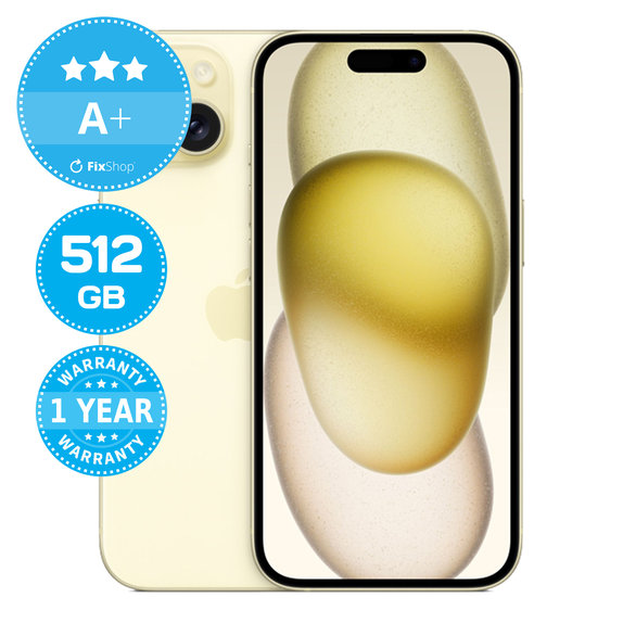 Apple iPhone 15 Yellow 512GB A+ Obnovljeno