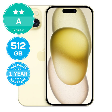 Apple iPhone 15 Yellow 512GB A Obnovljeno