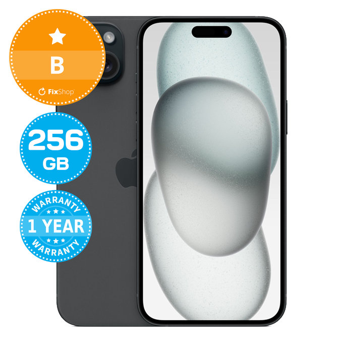 Apple iPhone 15 Plus Black 256GB B Obnovljeno