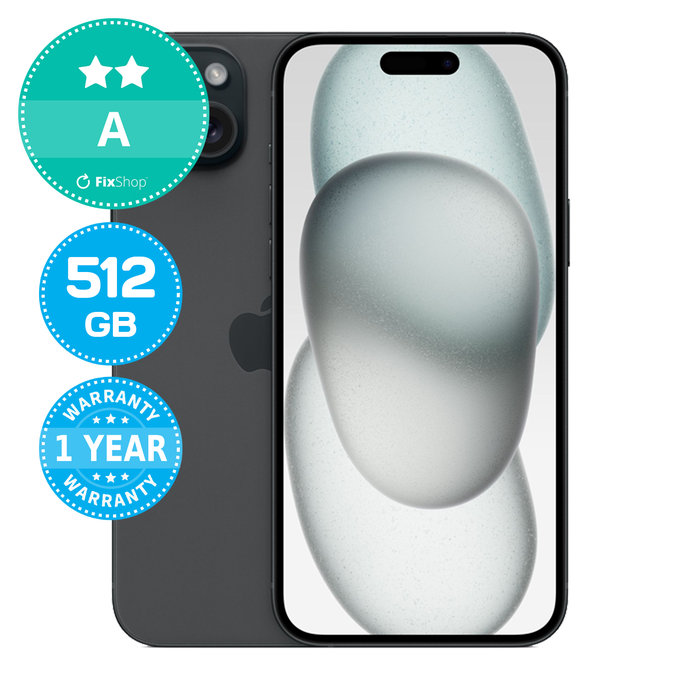 Apple iPhone 15 Plus Black 512GB A Obnovljeno