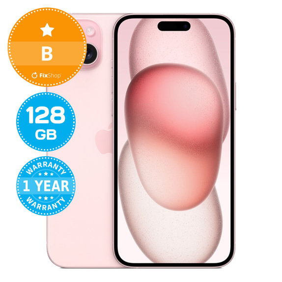 Apple iPhone 15 Plus Pink 128GB B Obnovljeno