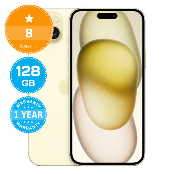 Apple iPhone 15 Plus Yellow 128GB B Obnovljeno