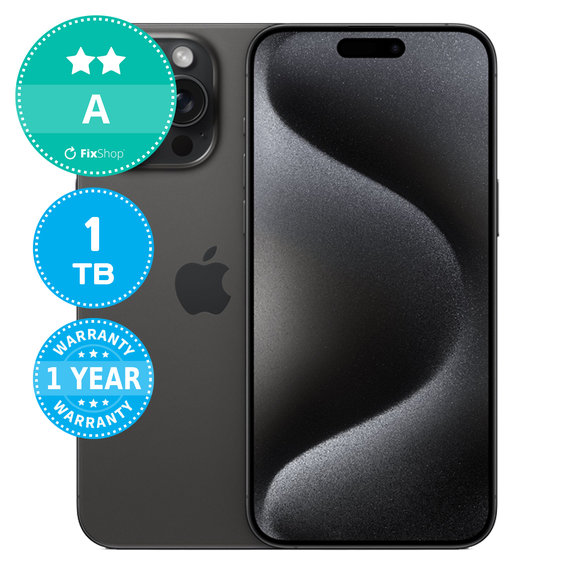 Apple iPhone 15 Pro Max Black Titanium 1TB A Obnovljeno