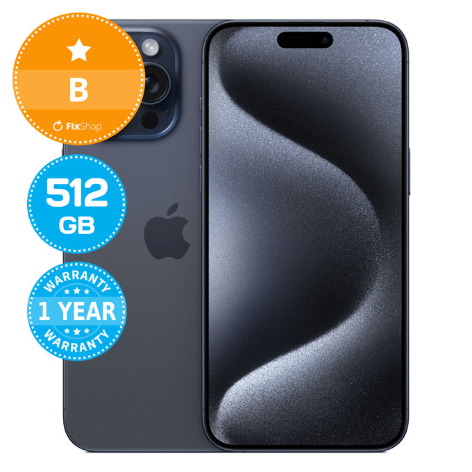 Apple iPhone 15 Pro Max Blue Titanium 512GB B Obnovljeno