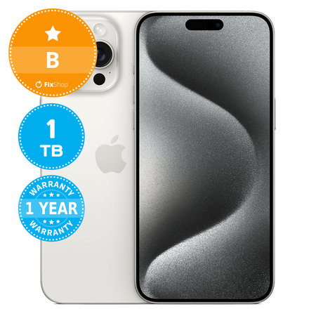 Apple iPhone 15 Pro Max White Titanium 1TB B Obnovljeno