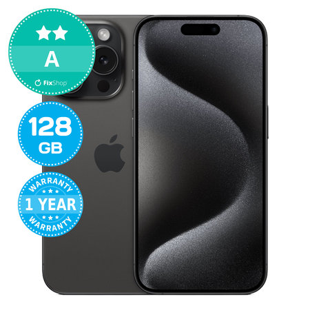Apple iPhone 15 Pro Black Titanium 128GB A Obnovljeno
