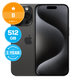 Apple iPhone 15 Pro Black Titanium 512GB B Obnovljeno