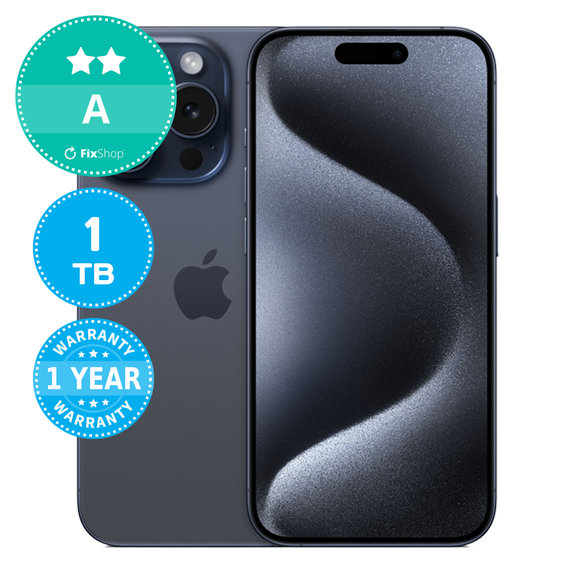 Apple iPhone 15 Pro Blue Titanium 1TB A Obnovljeno