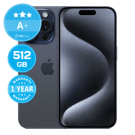 Apple iPhone 15 Pro Blue Titanium 512GB A+ Obnovljeno