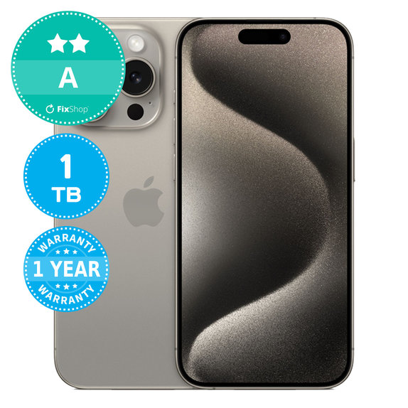 Apple iPhone 15 Pro Natural Titanium 1TB A Obnovljeno