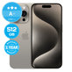 Apple iPhone 15 Pro Natural Titanium 512GB A+ Obnovljeno