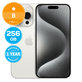 Apple iPhone 15 Pro White Titanium 256GB B Obnovljeno