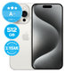 Apple iPhone 15 Pro White Titanium 512GB A+ Obnovljeno