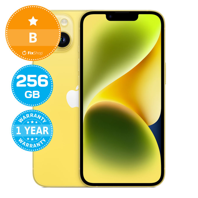 Apple iPhone 14 Yellow 256GB B Obnovljeno