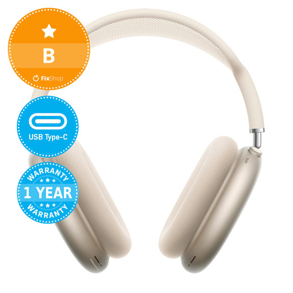 Apple AirPods Max (USB-C) - Starlight B Obnovljeno