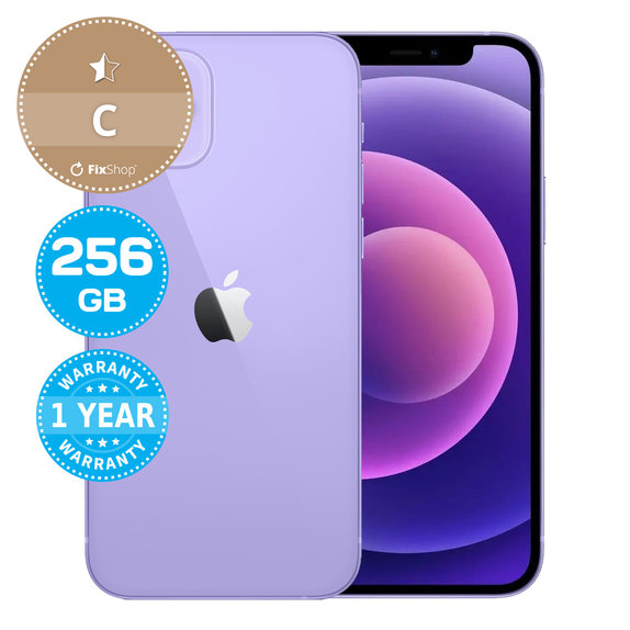 Apple iPhone 12 Purple 256GB C Obnovljeno