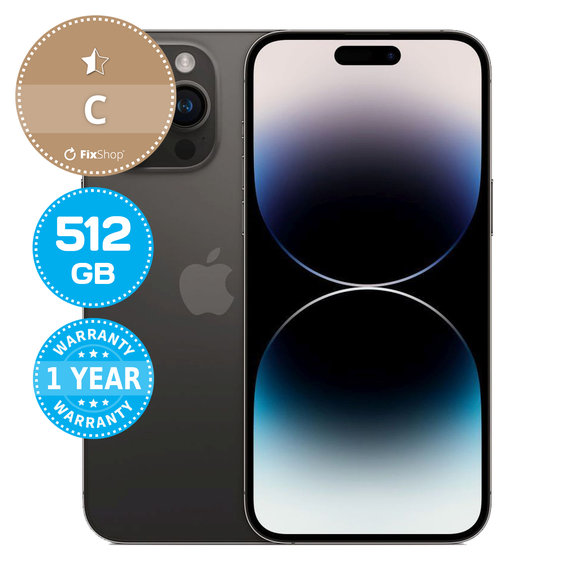 Apple iPhone 14 Pro Max Space Black 512GB C Obnovljeno