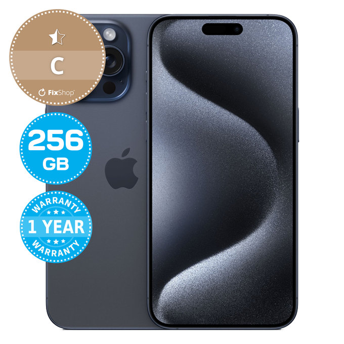 Apple iPhone 15 Pro Max Blue Titanium 256GB C Obnovljeno