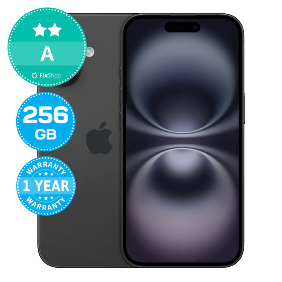 Apple iPhone 16 Black 256GB A Obnovljeno