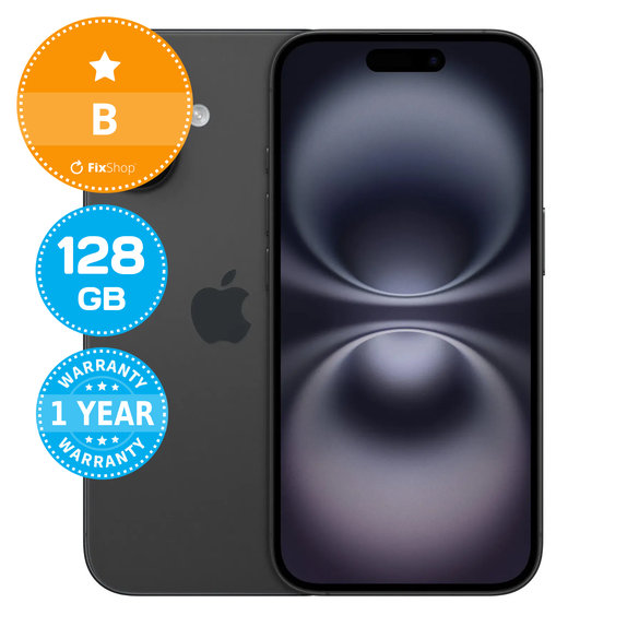Apple iPhone 16 Black 128GB B Obnovljeno