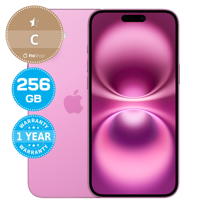 Apple iPhone 16 Plus Pink 256GB C Obnovljeno