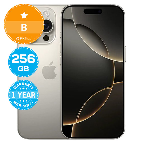 Apple iPhone 16 Pro Natural Titanium 256GB B Obnovljeno