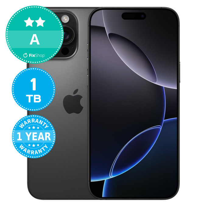 Apple iPhone 16 Pro Max Black Titanium 1TB A Obnovljeno