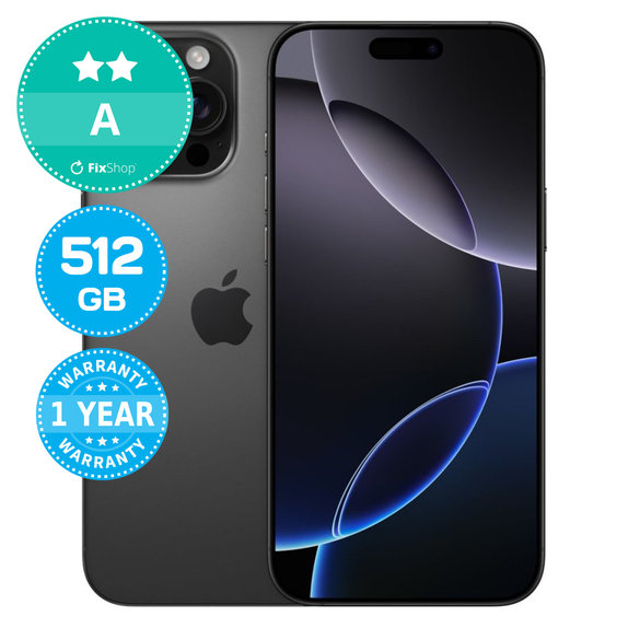 Apple iPhone 16 Pro Max Black Titanium 512GB A Obnovljeno