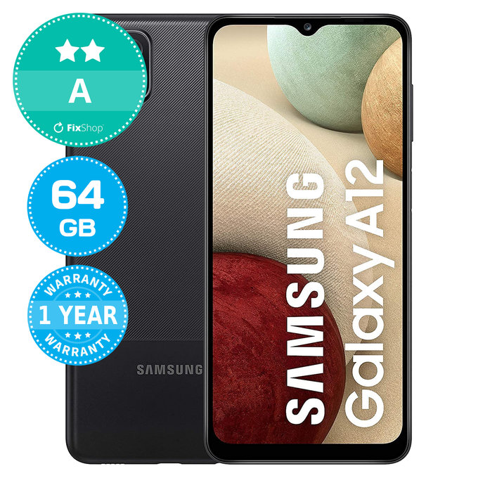 Samsung Galaxy A12 A125F Black 64GB A Obnovljeno