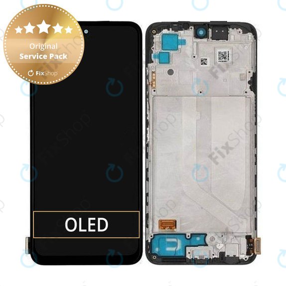 Xiaomi Redmi Note 10S - LCD zaslon + zaslon osjetljiv na dodir + okvir (Onyx Gray) - 5600020K7B00, 560002K7BN00 Originalni servisni paket