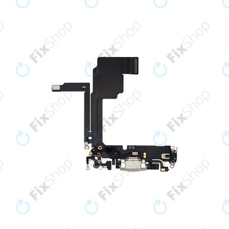 Apple iPhone 15 Pro - Konektor za punjenje + Flex kabel (White Titanium)