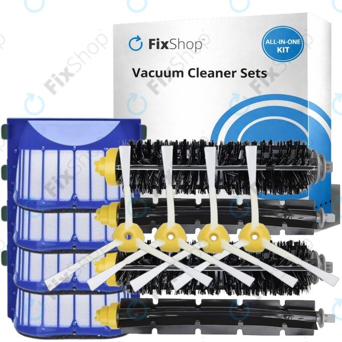 Set rezervnih dijelova za iRobot Roomba 500, 600-series (2 para glavnih četki, 4x Filter, 4x Bočna četka)