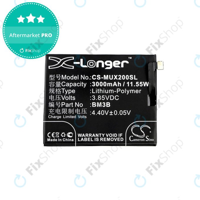 Xiaomi Mi Mix 2, 2S - Baterija BM3B 3000mAh HQ