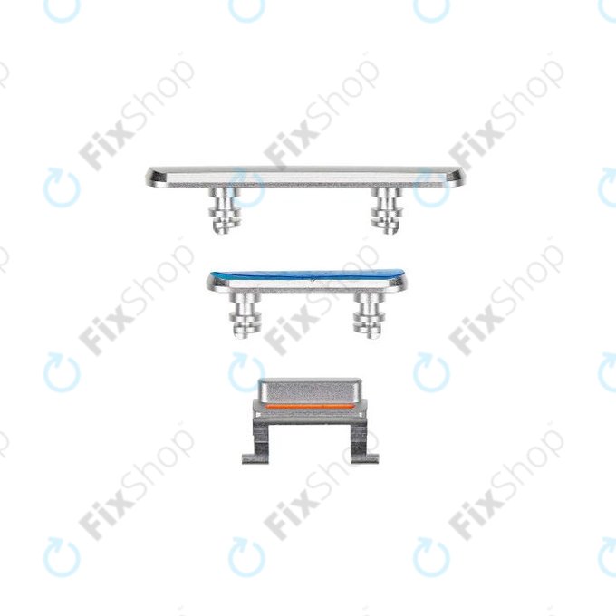 Apple iPhone XR - Set bočnih gumba - Napajanje + glasnoća + isključivanje zvuka (bijelo)