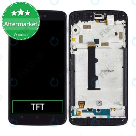 Motorola Moto C XT1754 - LCD zaslon + zaslon osjetljiv na dodir + okvir (sivo)