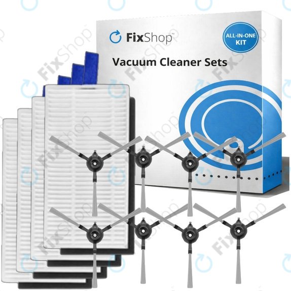 Set rezervnih dijelova za Xiaomi Robot Vacuum E5 (4x Filter, 8x Bočna četka)