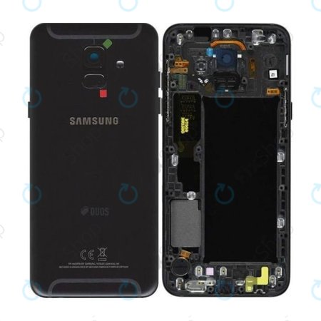 Samsung Galaxy A6 A600 (2018) - Poklopac baterije (crni) - GH82-16423A Originalni servisni paket