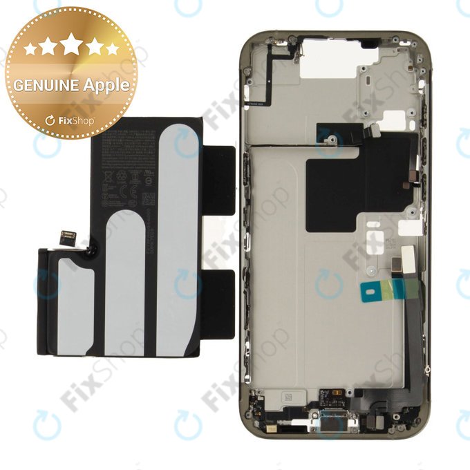 Srednji okvir s baterijom za iPhone 16 Pro Max | Natural Titanium | ZD076-00696 | Genuine Apple