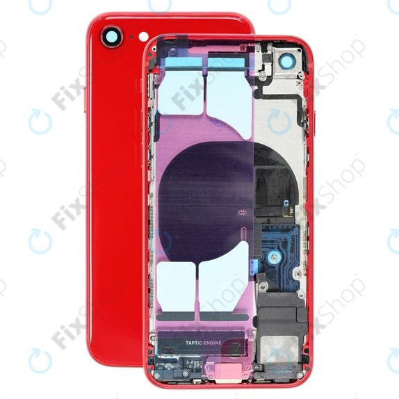 Apple iPhone 8 - Stražnje Maska s malim dijelovima (crveno)