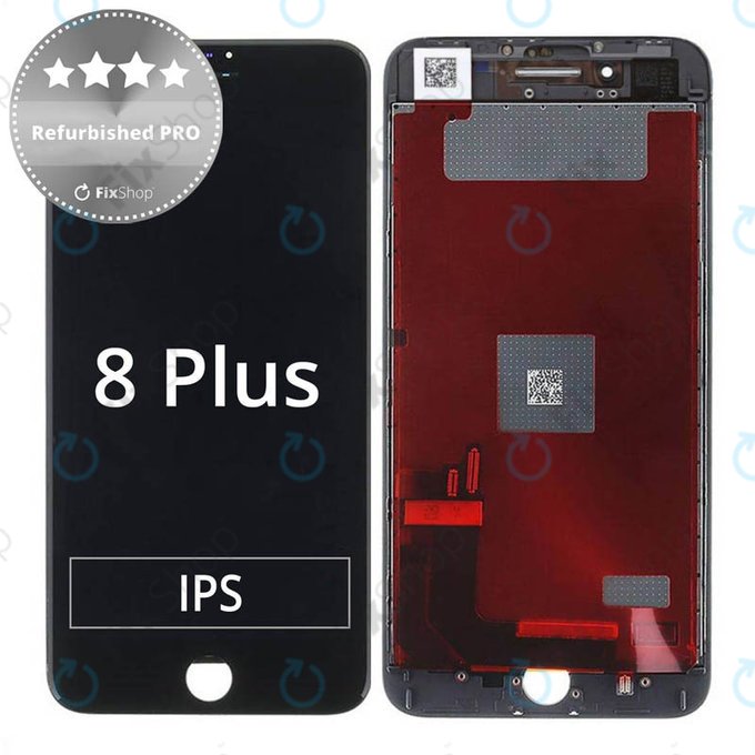 Apple iPhone 8 Plus - LCD zaslon + zaslon osjetljiv na dodir + okvir (crni) Refurbished PRO