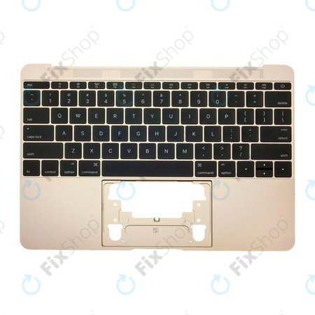 Apple MacBook 12" Retina A1534 (početak 2015. - Sredina 2017.) - Gornji okvir tipkovnice + tipkovnica US (zlato)